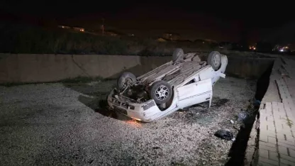 Kırıkkale’de otomobil takla attı: 1 yaralı