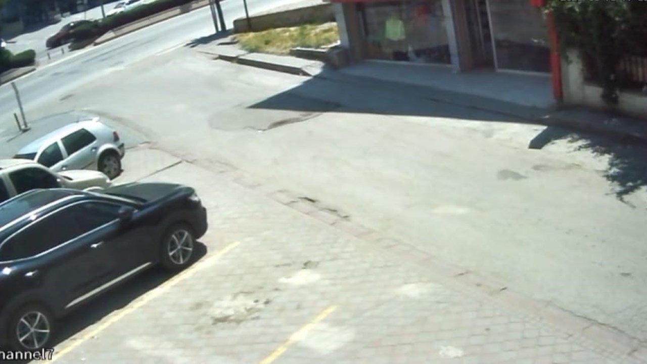 Otomobil çarpan kadının ağır yaralanmasına neden olan kazaya ait görüntüler ortaya çıktı