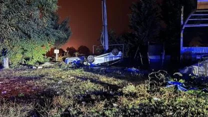 Otomobil takla attı; 2 yaralı