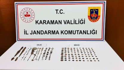 Jandarmanın uygulamasında tarihi eser ve esrar ele geçirildi: 2 tutuklama