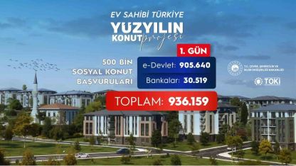 Bakan Kurum: "500 bin sosyal konut için ilk gün 936 bin 159 başvuru yapıldı"