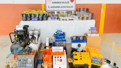 Karaman’da 35 bin 100 adet makaron ele geçirildi