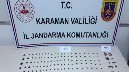 Karaman’da 148 adet tarihi sikke ele geçirildi: 10 tutuklama