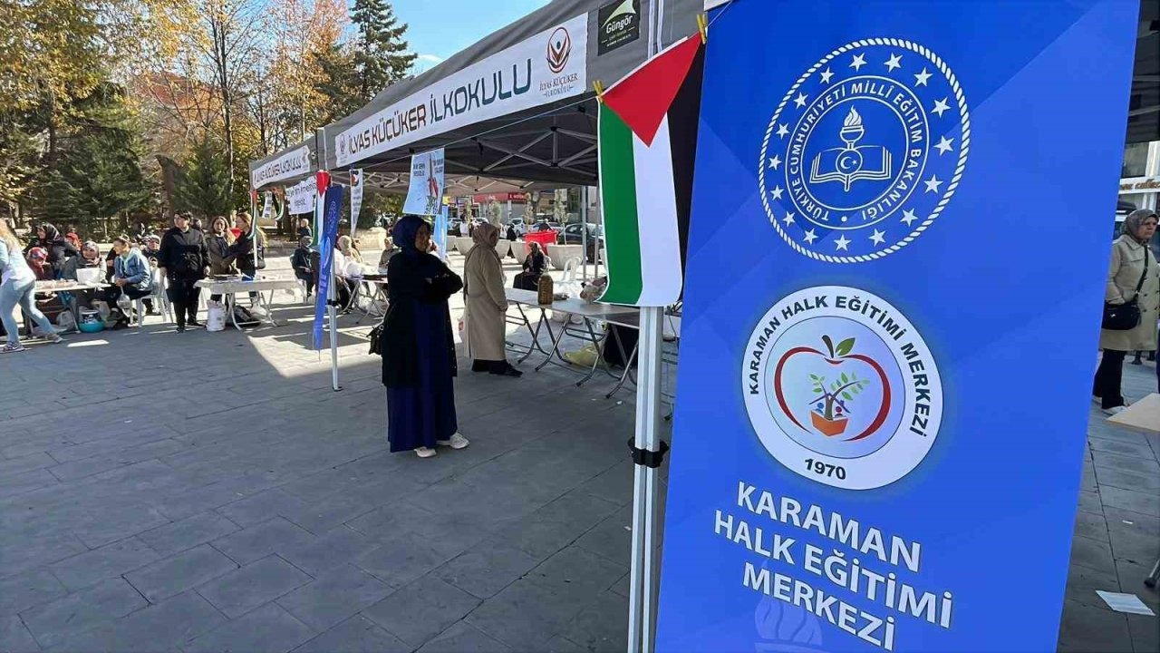 Karaman’da Gazze için hayır panayırı düzenlendi