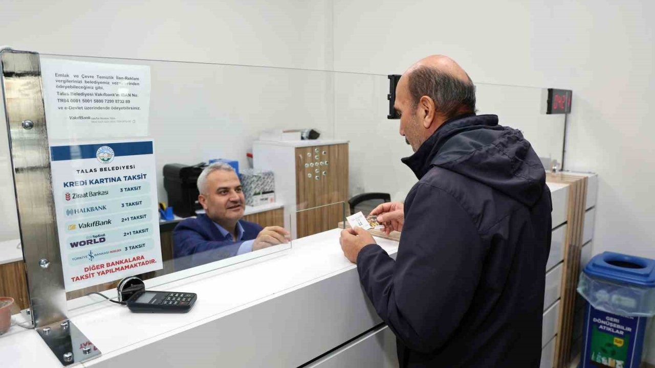 Talas Belediyesi’nde hafta sonu vezneler açık