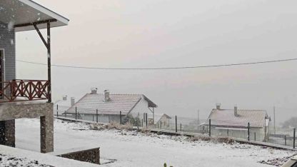 Ankara’da mevsimin ilk karı Beypazarı ilçesine yağdı