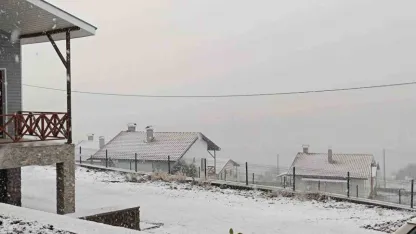 Ankara’da mevsimin ilk karı Beypazarı ilçesine yağdı