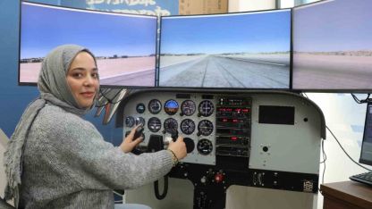 Uçağa binmeden pilot gibi uçuyorlar, simülasyon ile gökyüzüne hazırlanıyorlar