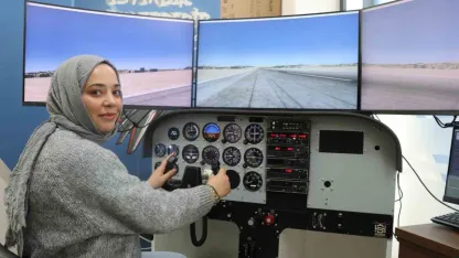 Uçağa binmeden pilot gibi uçuyorlar, simülasyon ile gökyüzüne hazırlanıyorlar