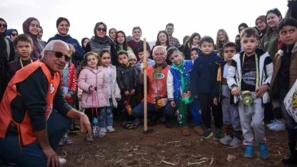 Karaman’da fidanlar toprakla buluşturuldu