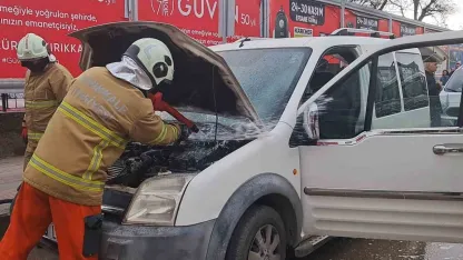 Kırıkkale’de araç yangını