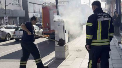 Elektrik panosundaki yangın paniğe neden oldu