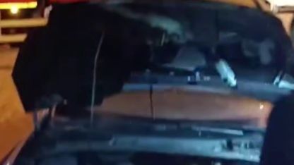 Konya’da park halindeki otomobilde yangın