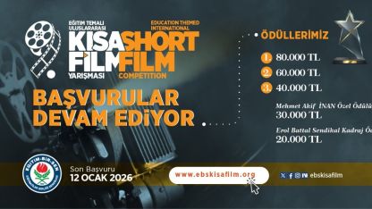 "Eğitim" temalı 9. Uluslararası Kısa Film Yarışması’na başvurular 12 Ocak’ta sona eriyor