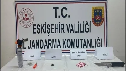 Eskişehir’e uyuşturucu getirmek isteyen şüpheliler jandarma tarafından yakalandı