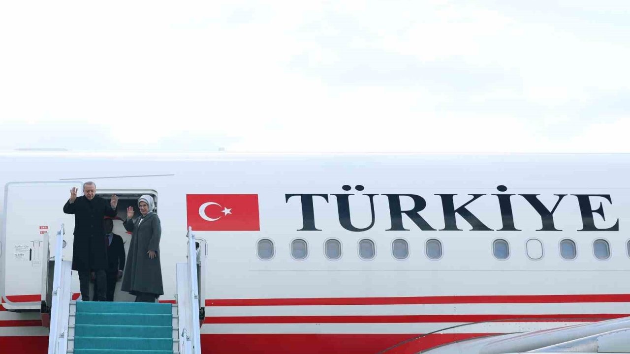 Cumhurbaşkanı Erdoğan Türkmenistan’a gitti