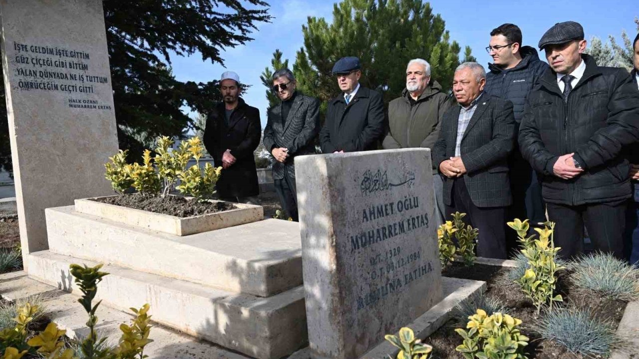 Kırşehir’de Muharrem Ertaş kabri Başında Anıldı