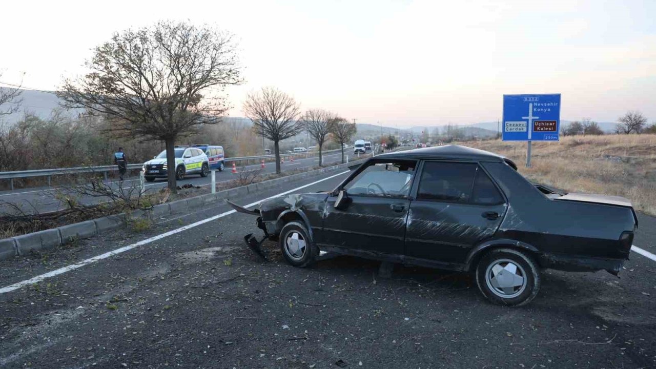 Kontrolden çıkan otomobil takla attı: 1 ağır yaralı