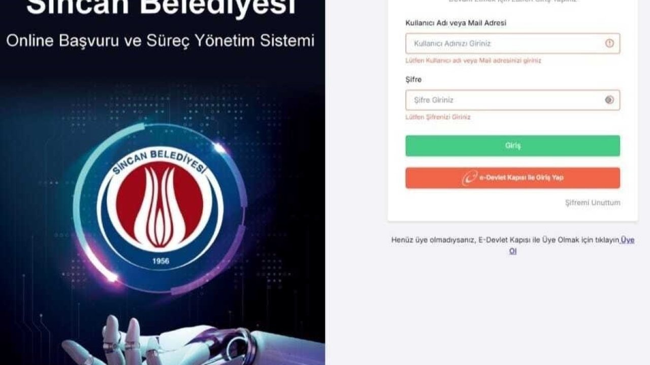 Sincan’da dijital dönüşüm: Başvurular bir tık uzakta
