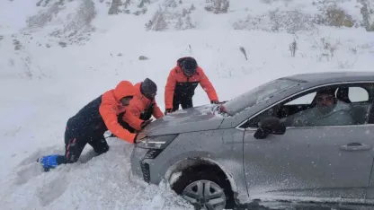 Kayseri’de mahsur kalan 117 kişi kurtarıldı