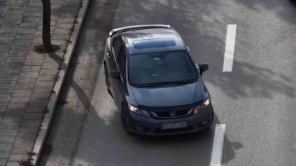 Trafik denetiminden kaçmak isteyen sürücü dronla tespit edildi: Para cezası uygulandı