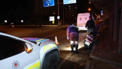 Nevşehir’de devrilen motosikletin sürücüsü yaralandı