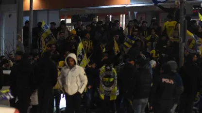 Kayseri’de Fenerbahçeli taraftarlardan Süper Kupa sevinci