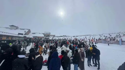Erciyes’te sömestirin ilk gününde yoğunluk