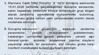 Jandarma Genel Komutanlığı: "Gruba kanuni yetki çerçevesinde orantılı olarak müdahale edilmiştir"