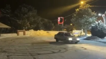 Yozgat’ta drift yapan sürücüye 58 bin lira ceza kesildi