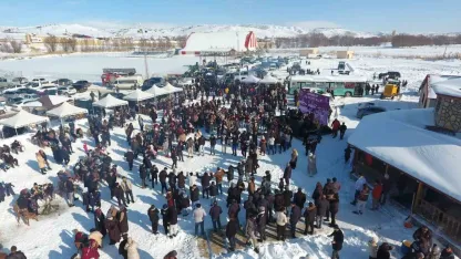 Yağan kar eğlenceye dönüştü, Kış Festivali’nin 2’ncisi düzenlendi