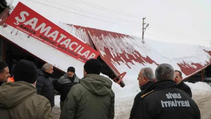 Kar kütleleri sundurmaları çökertti, Başkan Uzun sahada inceleme yaptı