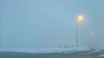 Kayseri’de görüş mesafesine sis engeli