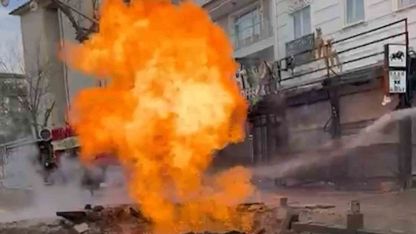 Kırıkkale’de doğal gaz boru hattı patladı, alevler metrelerce yükseldi