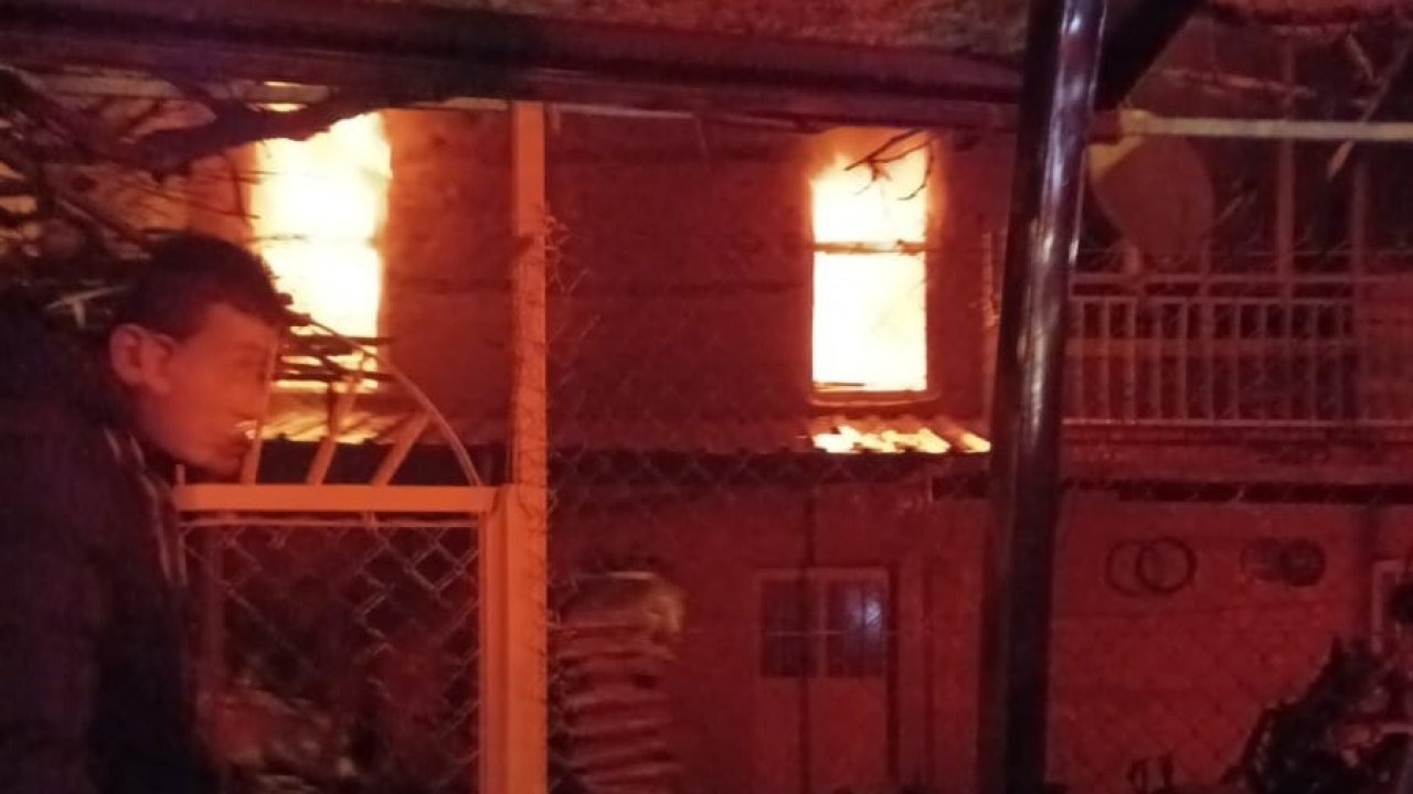 Beyşehir’de korkutan ev yangını