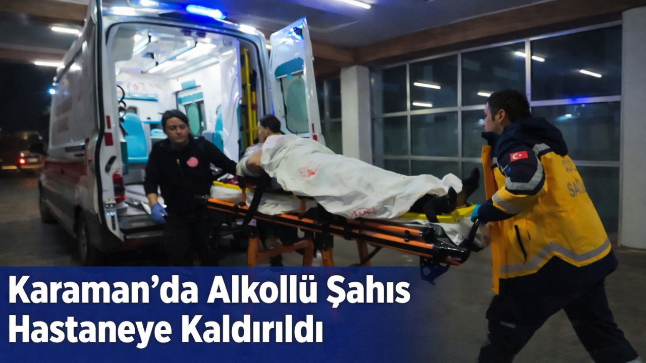 Karaman’da Pencereden Düşen Şahıs Hastaneye Kaldırıldı