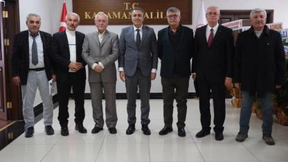 Karamanlı Şair ve Yazarlardan Vali Hayrettin Çiçek’e Hoş Geldiniz Ziyareti