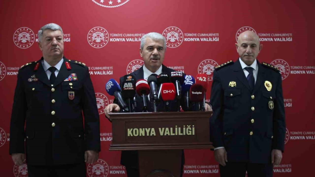 Konya Valisi Akın, 2025 yılındaki güvenlik ve asayiş olaylarını değerlendirdi