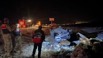 Otomobil takla attı, sürücü ağır yaralı