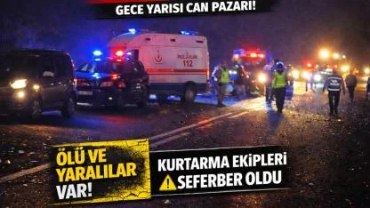 Otomobil ile hafif ticari araç çarpıştı: 3 ölü, 2 yaralı