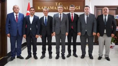 TAŞELİ BELEDİYELER BİRLİĞİ’NDEN VALİ ÇİÇEK’E ZİYARET