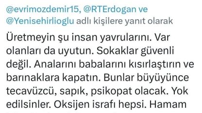 Ankara’da akademisyenin çocukları hedef alan paylaşımlarına tepki