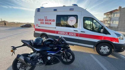 Ciple motosiklet çarpıştı: 1 yaralı