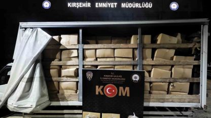 Kırşehir’de 3,4 ton kaçak tütün ele geçirildi