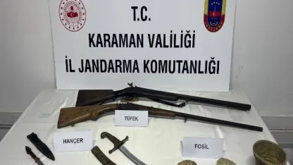 Karaman’da tarihi eser operasyonu: 6 tutuklama