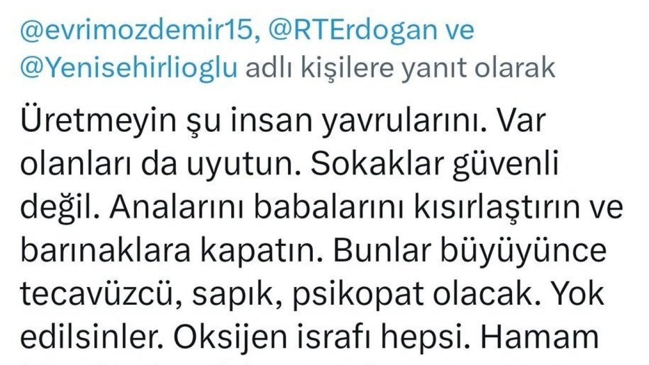 Ankara’da akademisyenin çocukları hedef alan paylaşımlarına tepki