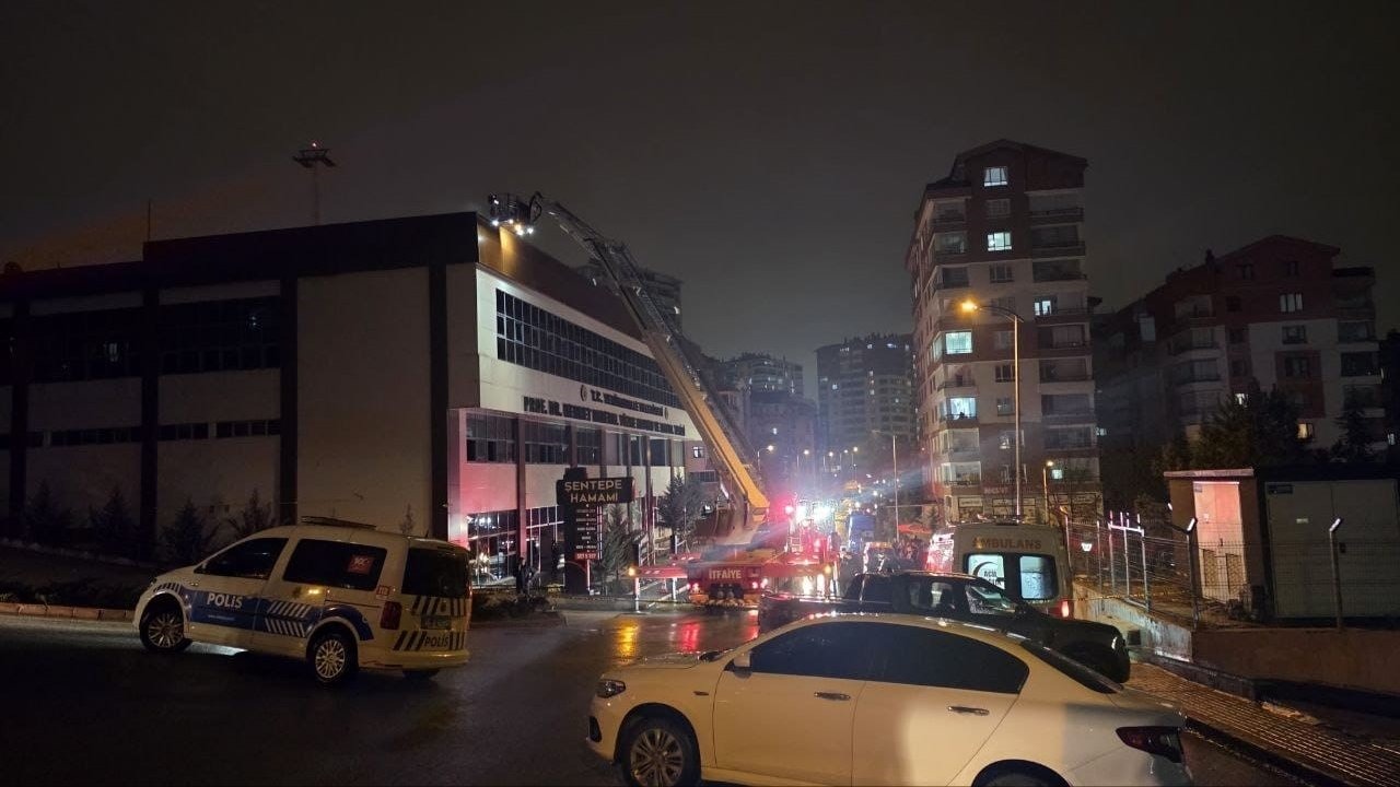 Ankara’da saunada çıkan yangın söndürüldü