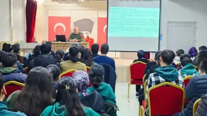 Karapınar’da lise öğrencileriyle bilim söyleşisi