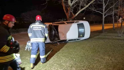 Otomobil takla attı: 1 yaralı