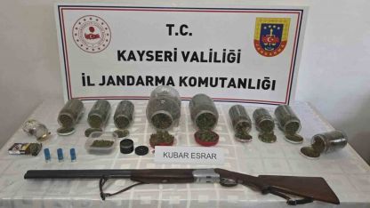 Kayseri’de 915 gram uyuşturucu madde ele geçirildi